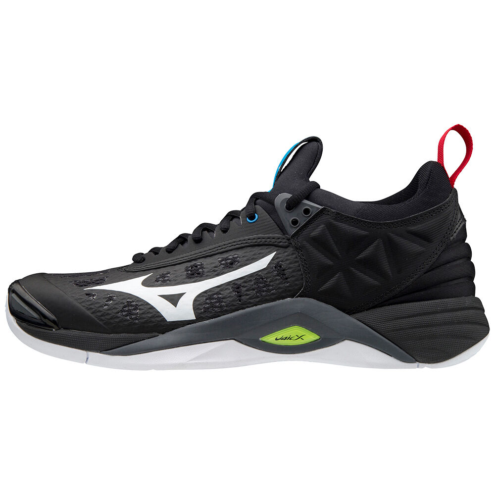 Tenis Para Voleibol Mizuno Wave Momentum Para Hombre Negros/Blancos/Amarillos 2678519-HZ